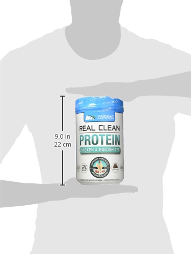 Barn Dad Nutrition Real Clean Chicken and Egg White Protein, Chocolate, 1.98 Pound