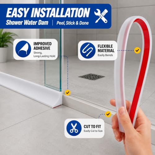 Image of Grey Kitchen Sink Splash Guard and Bathtub Water Barrier, 39 in