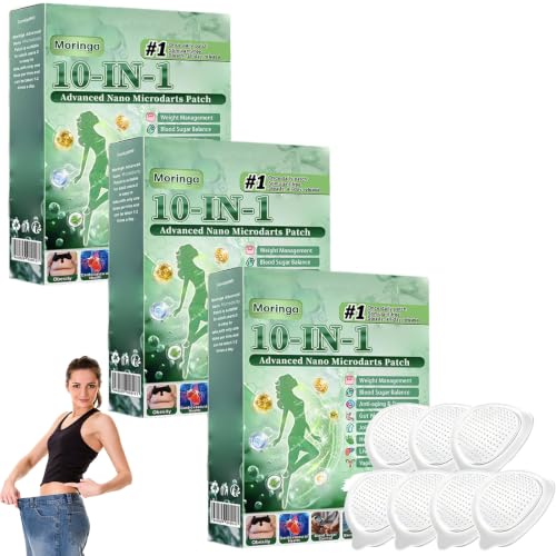 Moringa Berberine X NAD Patches 2026 New Professional Moringa 10-in-1 Nano Microdarts Patch Natural Moringa Berberine Patches for Women and Men Suitable for All Skin Types