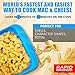 Rapid Mac Cooker | Microwave Macaroni & Cheese in 5 Minutes | Perfect for Dorm, Small Kitchen or Office | Dishwasher Safe, Microwaveable, BPA-Free | Blue, 2 Pack