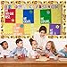 32.8 Feet Bee Bulletin Board Borders, Cartoon Bee Honeycomb Sunflower Scalloped Border Bees Trim Border Roll for Home Office School Classroom Party Bulletin Boards Chalkboard Wall Decor