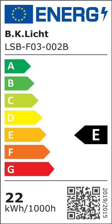 EU Energy Label for B.K.Licht LSB-F03-002B