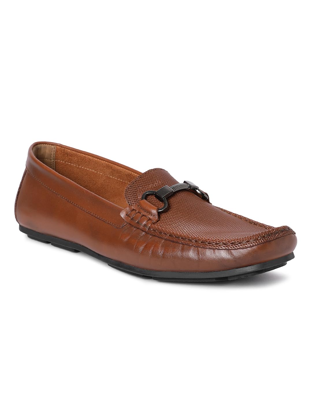 Mens Driving Loafer Shoe, Slip On Entry, (Size 40-45), Full Grain Leather, Formal Workwear Shoe, TPR Sole, Flat Heel, Tom-image-33