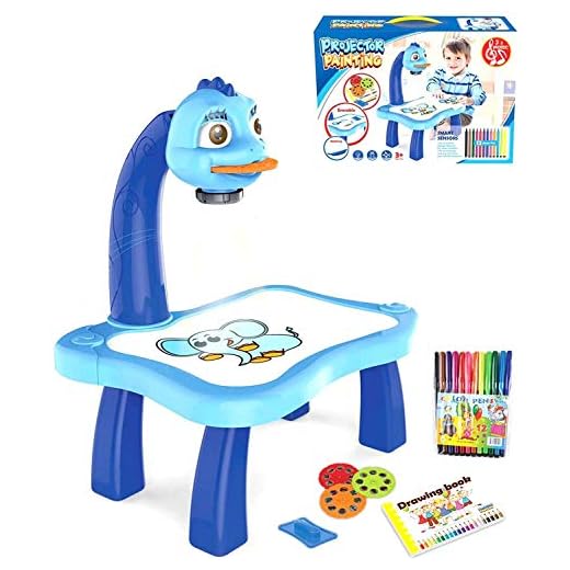 EKUPUZ Trace and Draw Projector Toy,Art Projector, Painting Drawing Table Led Projector Toddler Toy Educational Drawing Playset for Kids Boys Girls Age 3+