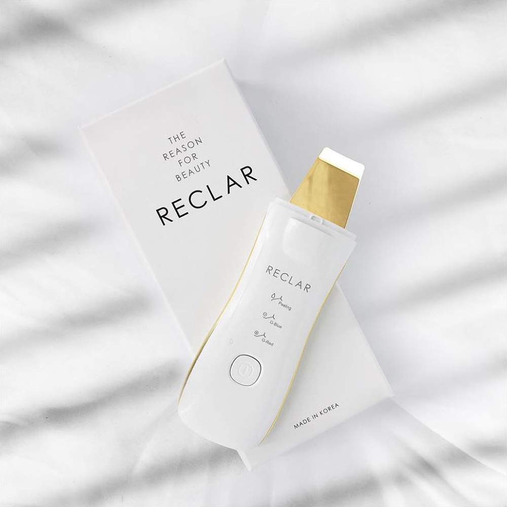 Gold Blade Portable Ultrasonic Galvanic Water Peeling Facial Anti-Aging Skin Care Device