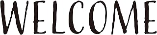 【Welcome】 ウェルカム ウォールステッカー カッティングステッカー 防水 黒 ブラック