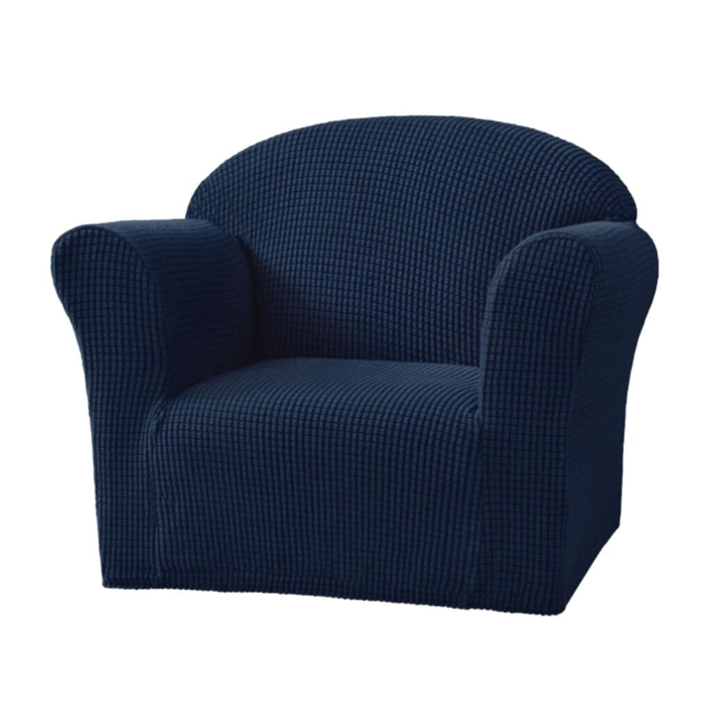 YIUPEDRFG Funda elástica para Silla de excelente Elasticidad, protección Total y Comodidad, Funda de sofá para niños de poliéster Suave y Transpirable, Azul Claro — view 10