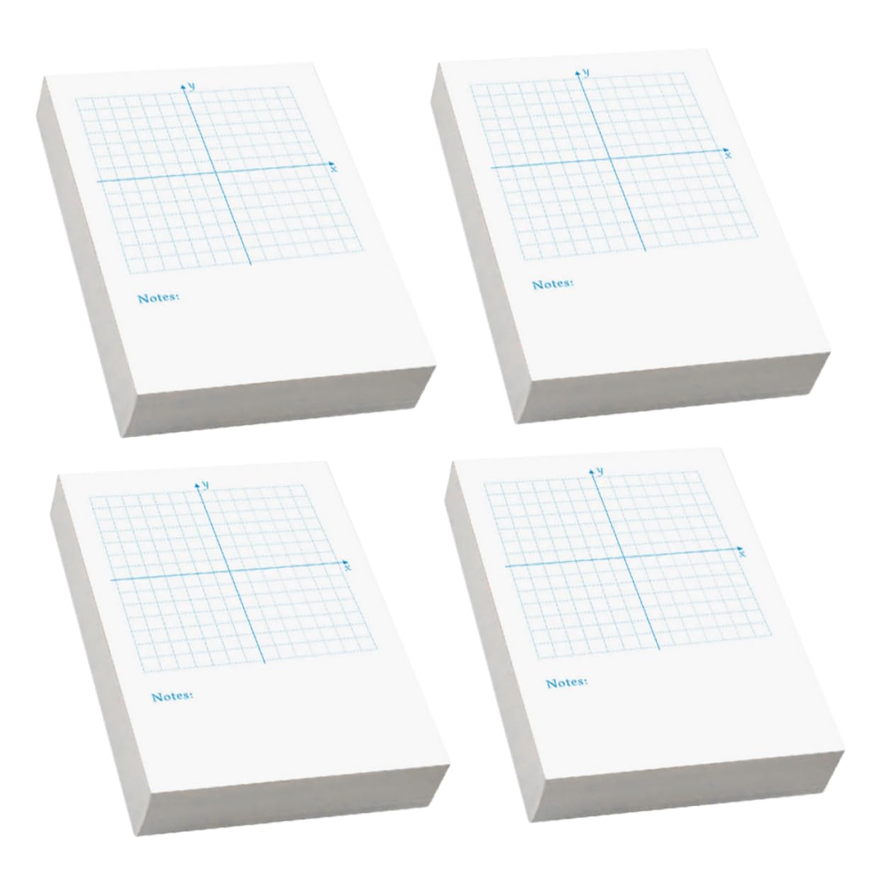 Housoutil 3 Pezzi Libro di esercizi di numeri disegno Taccuino alto matematica classe schede indice della griglia fogli sciolti di carta millimetrata scheda indice blocco note grafico bianca