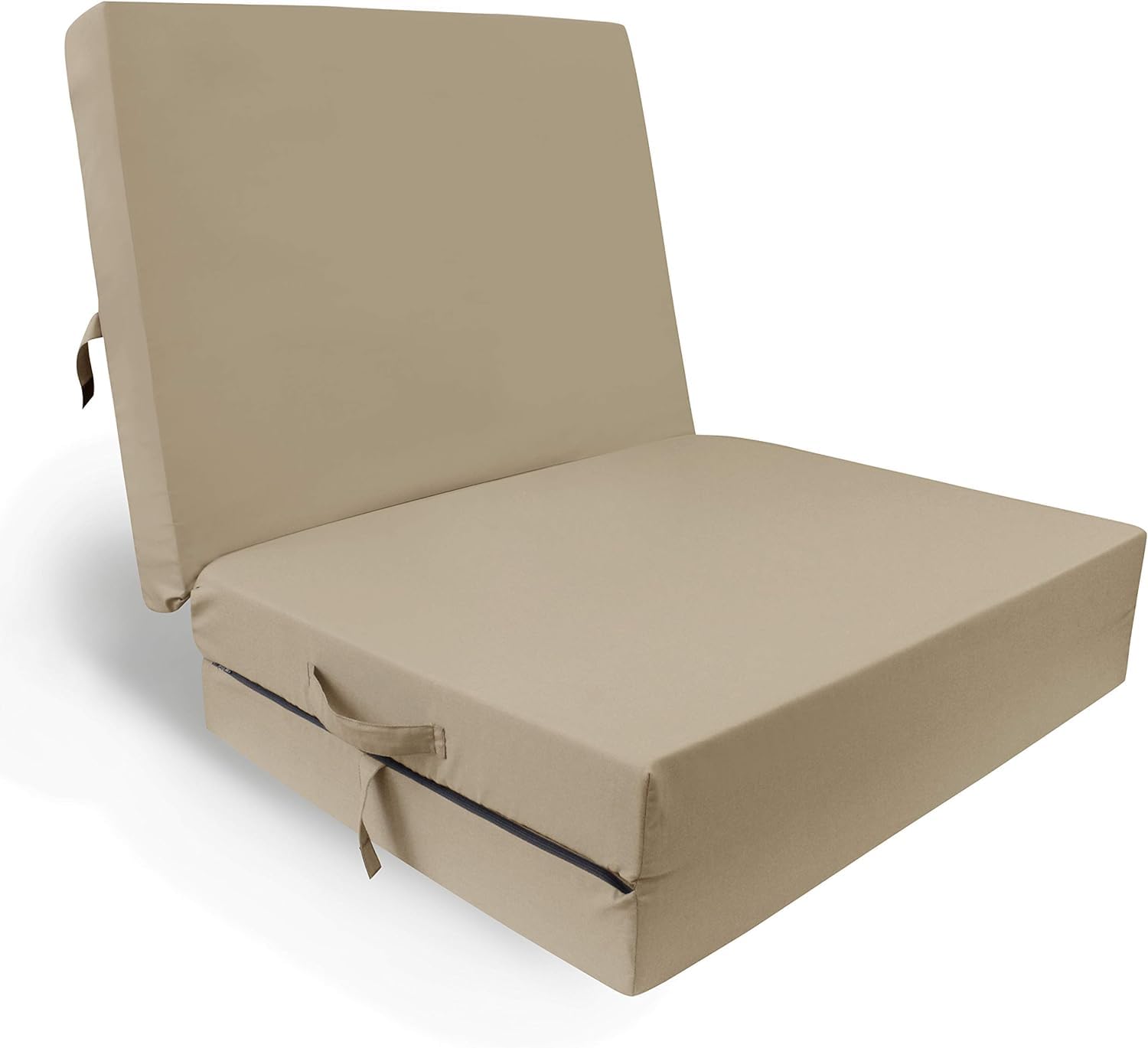 Herlag Materasso Pieghevole Senior (Colore Beige, Dimensioni 195 x 85 x 10 cm, Materasso Pieghevole, Rivestimento Lavabile) P05010-2072