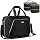 Professional Makeup Artist Travel Case with 4 Detachable Cosmetic Bags, Large Make up Organizer Bag with Makeup Kit Storage Section and Hair Tools Pocket, Black (Empty Bag Only)
