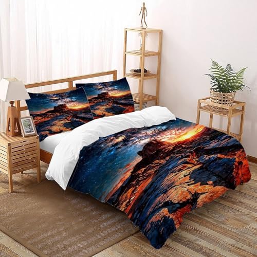 Housse de couette 3 pieces microfibre super king 260x220 - 2