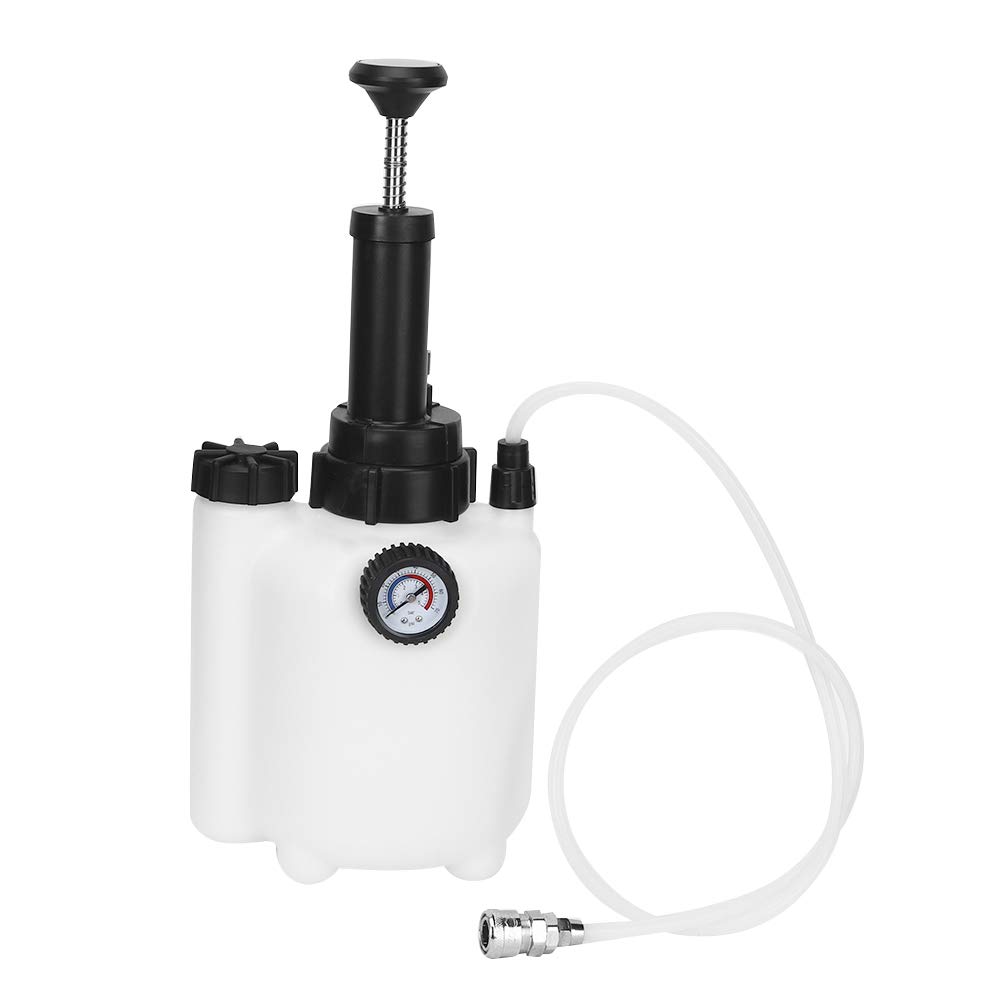Extractor neumático de líquido de frenos, herramienta dispensadora de aceite de motor, gran capacidad de 3 litros con manómetro, aceite largo - Manguera para caja de cambios del
