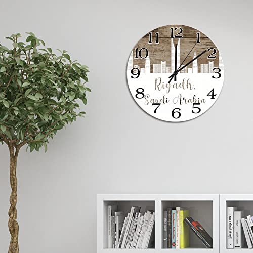 Horloge murale en bois Riyadh 38 cm pour eviter les murs vides du salon