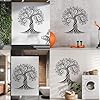 Exquisite Celtic Life Tree Silhouette Vinyl Art Sticker 67.2x68.8cm Wall beautification Black #5