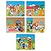 Constructive Playthings Classic Stories Felt Board Story Sets, Flannel Board for Preschool Learning Activities, With Three Little Pigs, Goldilocks, Red Riding Hook, Red Hen and Gingerbread Boy, 3+