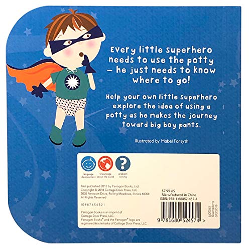 Cottage Door Press 9781680524574 Potty Superhero: Get Ready For Big Boy Pants! Children'S Potty Training Board Book thumb #7