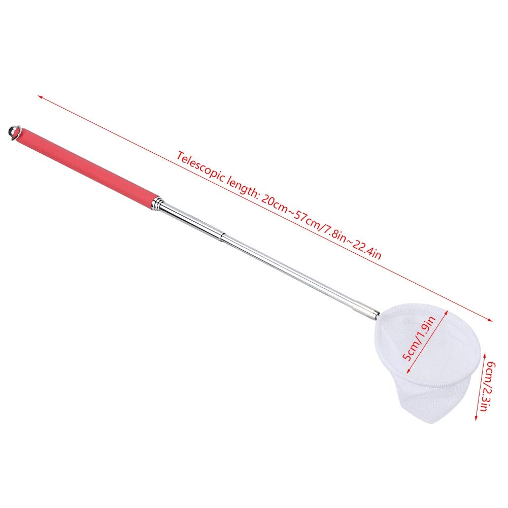 Retractable Fishing Net; Retractable Fishing Catching Net; Lightweight Shrimp Catching Net Long Handle 3D Square Round Shape for Shrimps Fishing Net