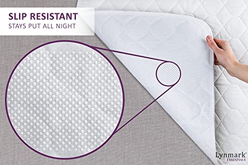 Alèse lavable incontinence Lynmark 90x85 cm : pack de 4 protège-matelas absorbants