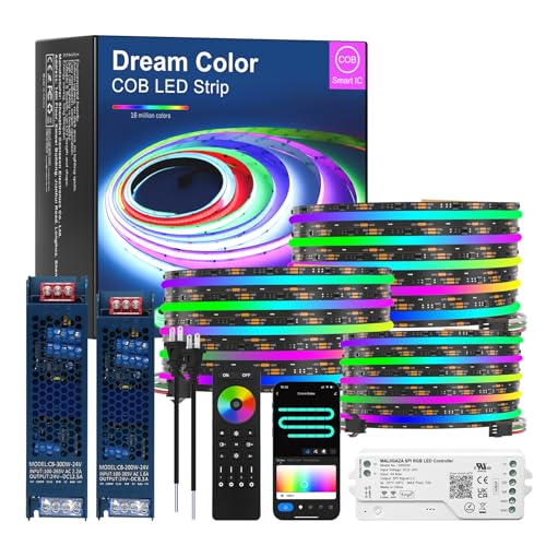 Tira de LED RGB COB 25M con Control WiFi Tuya miniatura 1