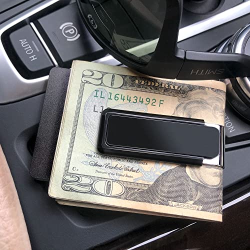 Image of M-Clip Money Clip - Minimalist Slim Wallet Alternative for Front Pocket Carry - Cash and Credit Card Holder for Men