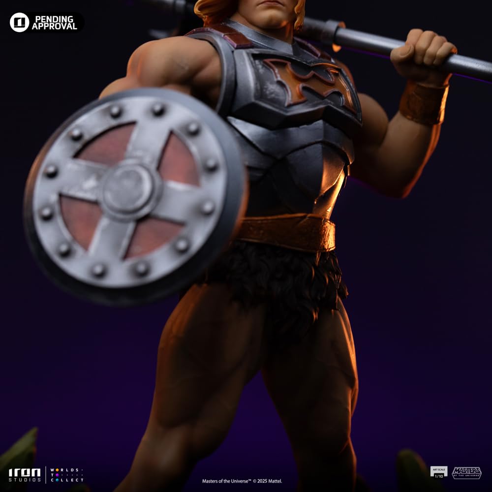 Iron Studios Estatua coleccionable a escala 1/10 He Man (versión Battle Armade) - Masters of The Universe Polystone Resin Multicolor 23.1 cm