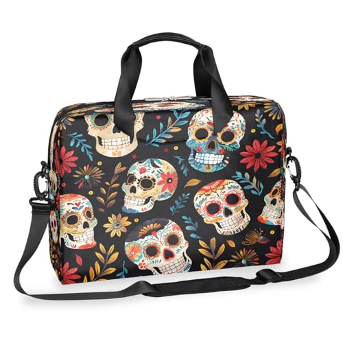 Bolso para portátil 16 pulgadas con patrón calavera miniatura 1
