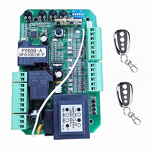 Motor de puerta corrediza, Abridor de puerta corredera automática C.A. Tarjeta de circuito impreso C.A. Motor CONTROL Circuito TABLERO Controlador de energía de la tarjeta(1 board 2 key)