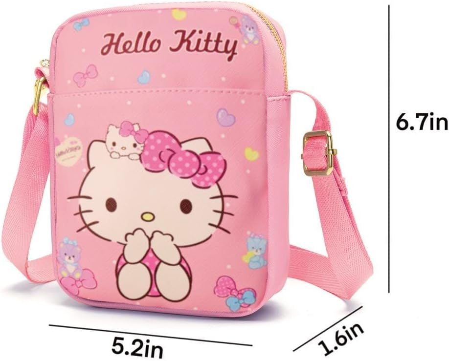 cute cartoon-themed mini crossbody bag, also a shoulder bag, features a cartoon pattern design - Image 3