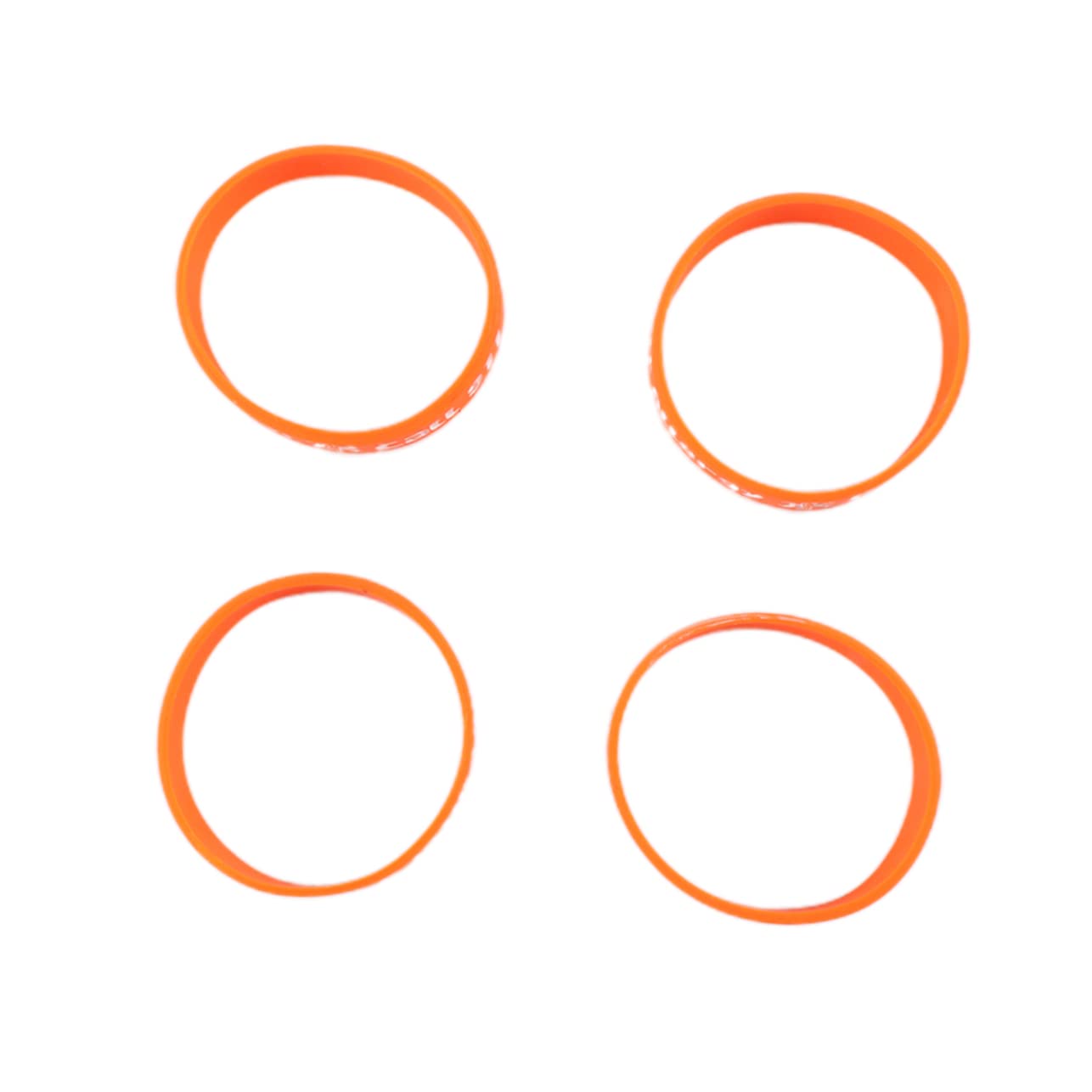 BESPORTBLE 4pcs PVC Bracelet Warning Wristbands Hand Straps for Peanut Comfortable Decoration for Durable Orange Wristbands for Everyday Wear