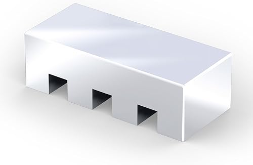 Miniatura 1 de Meenova Soporte de cable con peso de acero inoxidable 304 para mesita de noche, gestión de organizador de cables, diseño de 3 agujeros, accesorio de