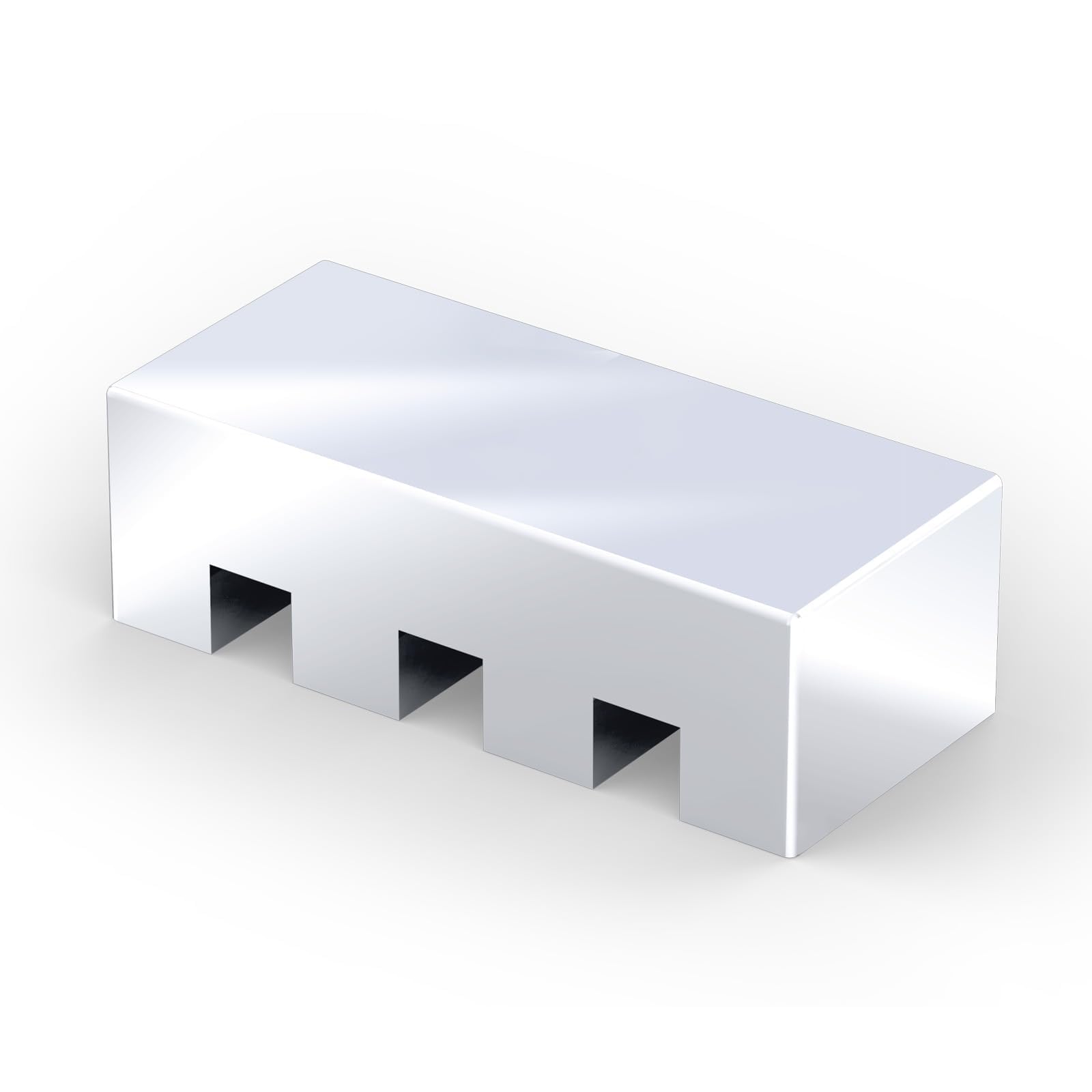 Meenova Soporte para cables, organizador de cables de acero inoxidable 304, gestión de cables de 3 agujeros, accesorios estéticos de escritorio, organizadores de escritorio de computadora de oficina,