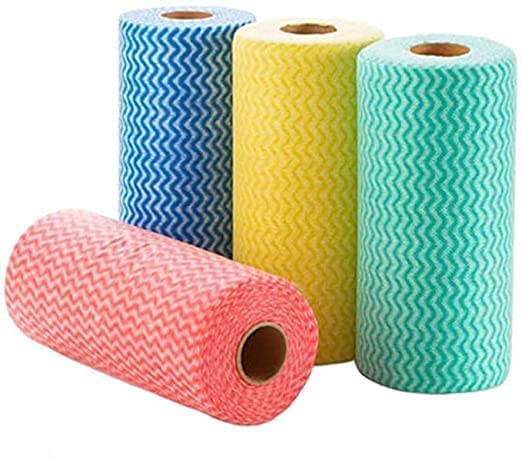 NEOBABY Non-Woven Super Absorbent Reusable Multipurpose Kitchen Roll/Tissue/Towel Washable & Quick-Dry Tissue Roll 80 Pulls in each roll (Random Colors, Pack of 4) (B0CYLVYYC6) Amazon Price History, Amazon Price Tracker