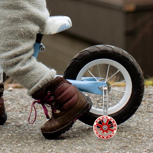 Ruedas de Entrenamiento para Bicicleta Estabilizadoras Rojas con Luz Intermitente, Soporte Universal para Bicicletas de 12 a 20 Pulgadas, Accesorios para Bicicleta para Niños y Aprendizaje miniatura 4