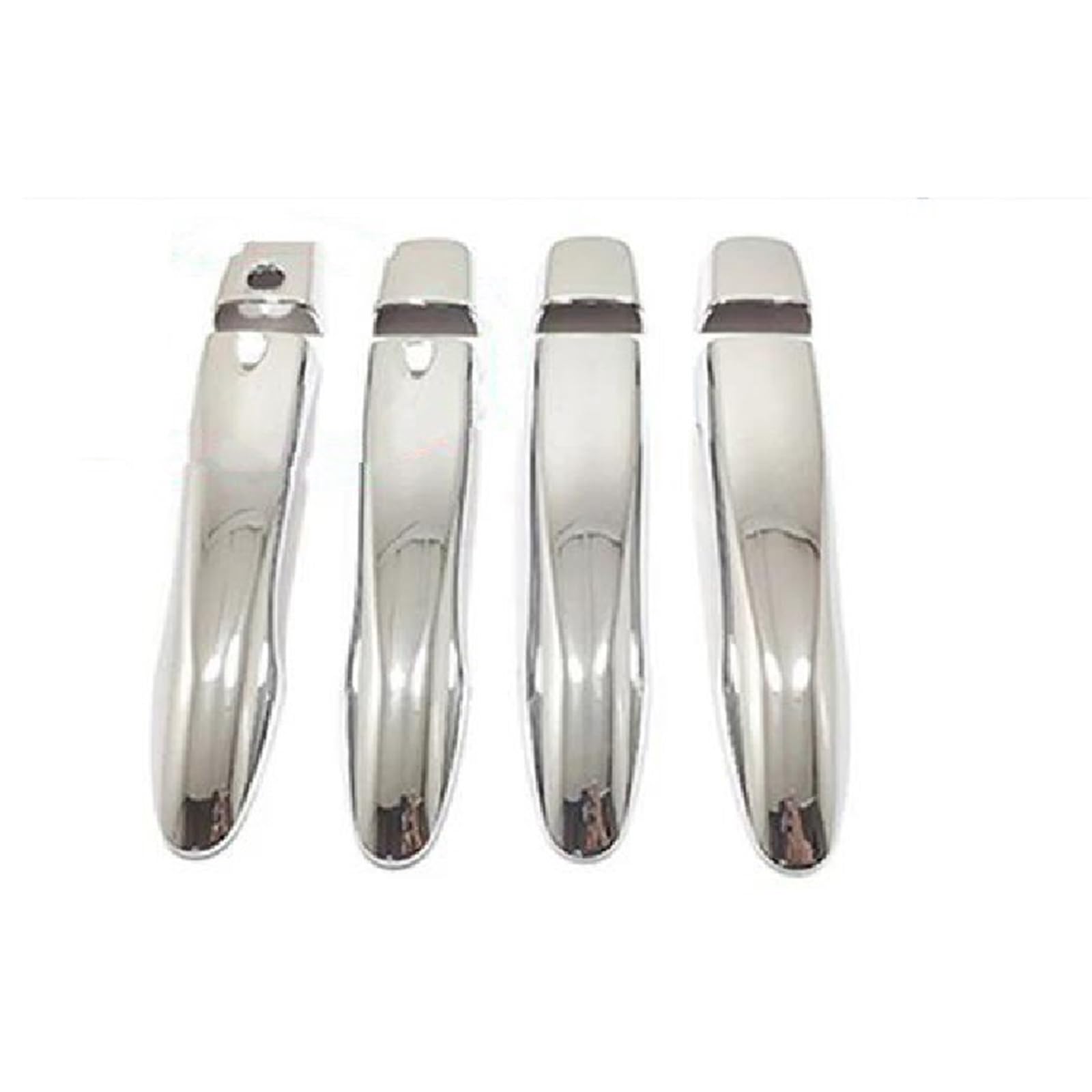 JTWMTY Car Exterior Door Handle Frame Cover Trim Accessories for Nissan for Qashqai J11 2015 2016 2017 2018-2021(Chrome 3 Hole)