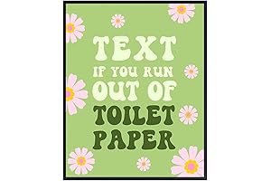 Trendy Bathroom Wall Art: Let's Stay Connected On The Throne