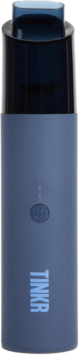 TINKR Mini Car Vacuum, Cordless Handheld Vacuum with 6000Pa Suction Power, High Speed 47000 RPM Motor, Efficient Airflow Design, Dual Nozzles, USB C Recharge, and Travel Bag (Green)