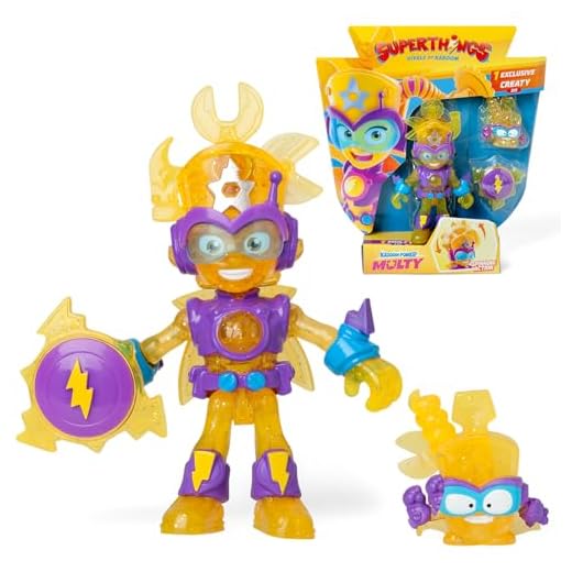 SUPERTHINGS KAZOOM Power Mission – Kazoom Kids. Figura articulada de Multy de la Serie de TV “SuperThings Kazoom Power”. Contiene 1 Kazoom Kid, 1 SuperThings Exclusivo, 1 Accesorio