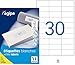 Agipa 118994 Lot de 3000 Etiquettes DIN A4 multi usage pose express droits 70 mm x 29,7 mm Blanc