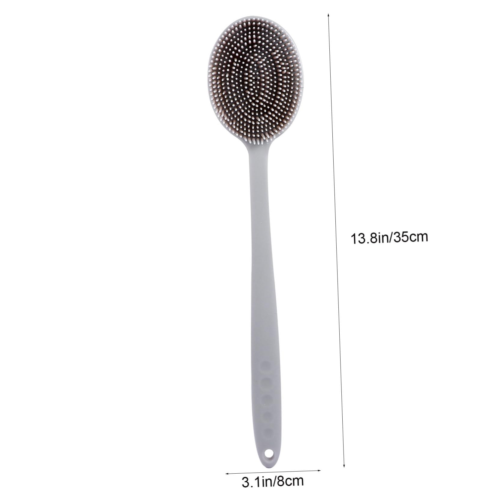 WOFASHPURET 1Pc Silicone Body Scrubber with Long Handle for Whole Body Cleaning Comfortable Bathing Experience for Men Women Easy to Hang and Store Durable and Skin Friendly Design