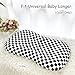 DILIMI Baby Lounger Cover for Boys and Girls, Removable Cover Ultra Soft Comfortable Lounger Slipcover, Black Checkerboard (Lounger not Included)