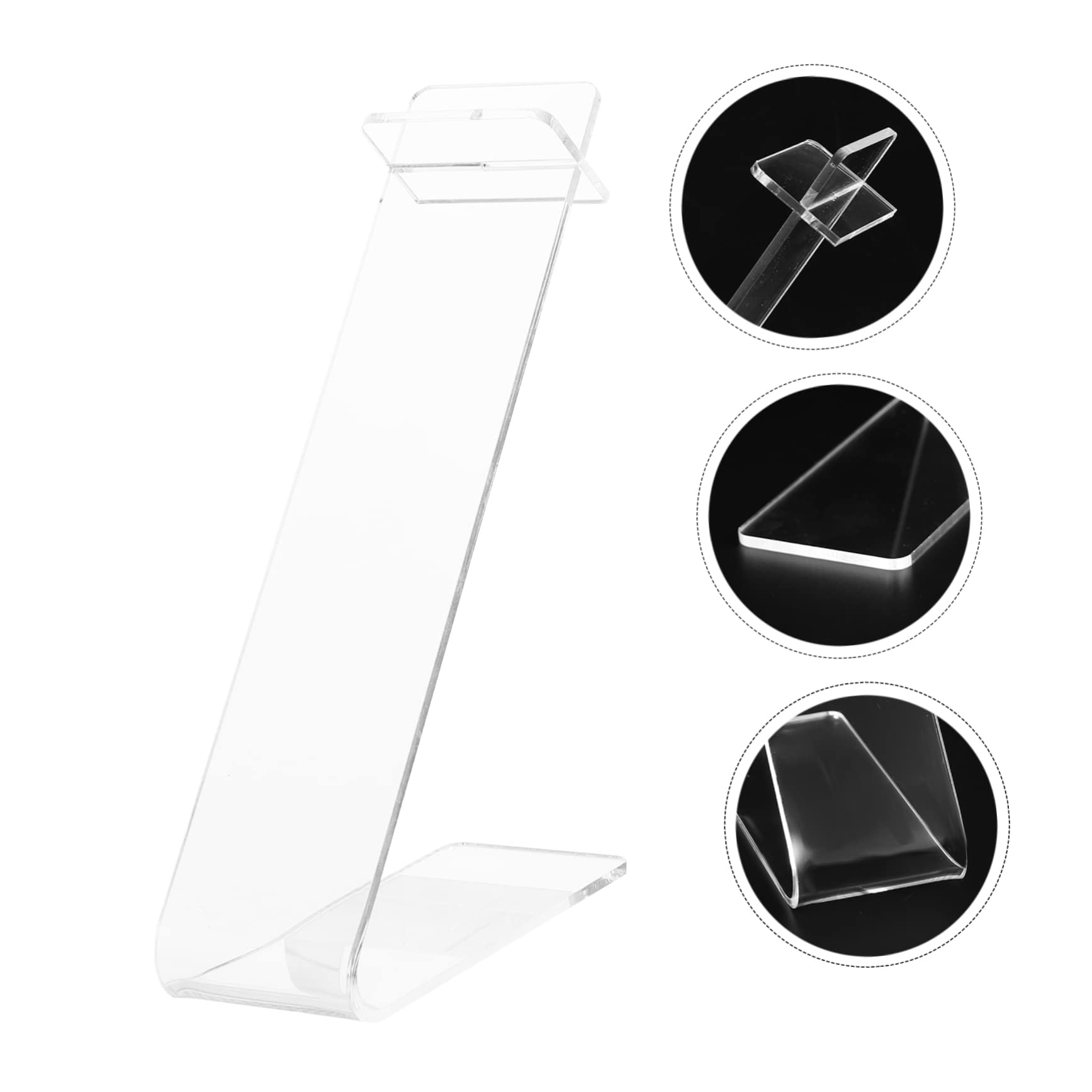 Happyyami 2Pcs Acrylic Sandal Display Stand Retail Shoe Showcase for Sneakers Flats Stylish Shoe Rack for Shopping Mall Store for All Shoe Styles