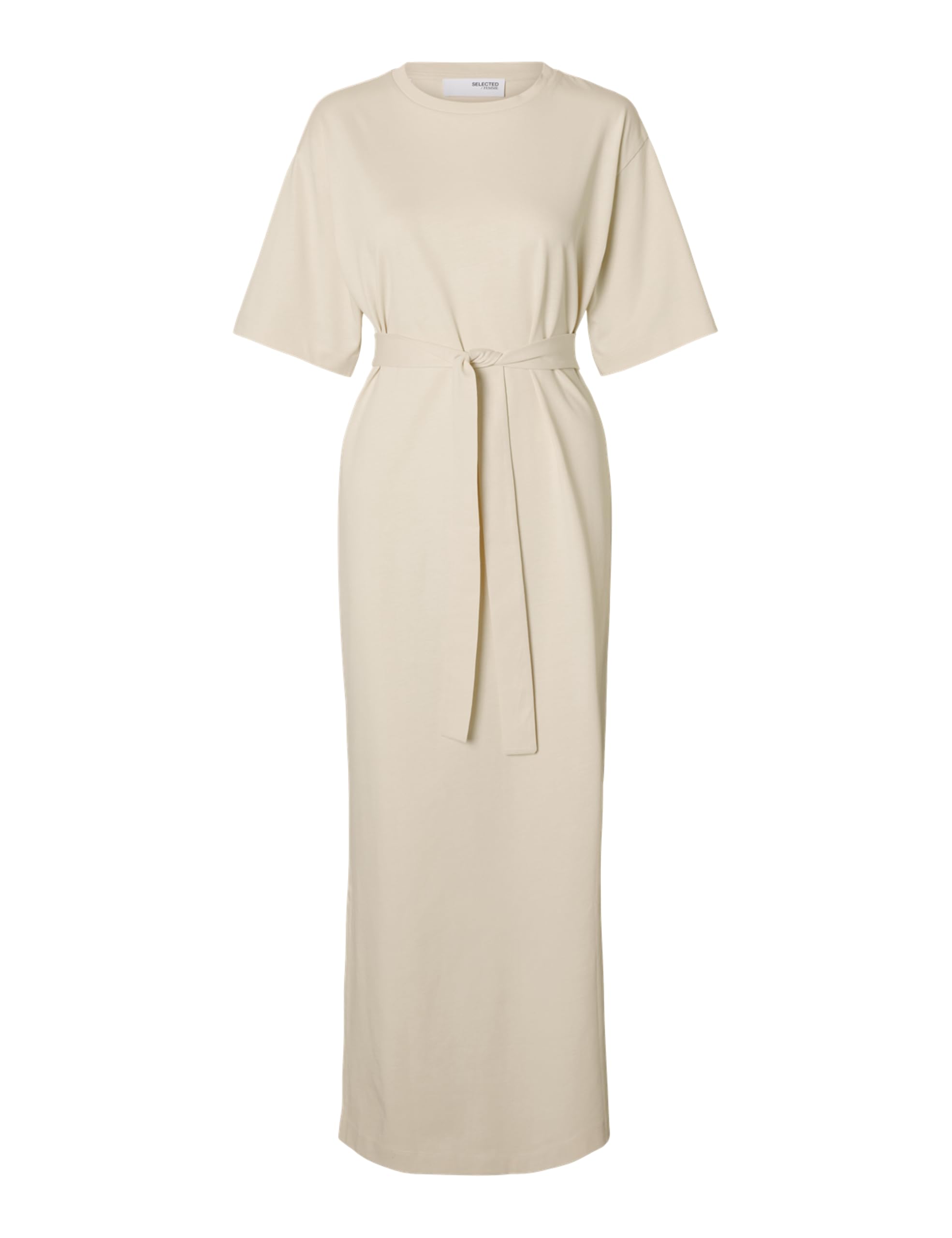 Selected Femme Women's Birch Slfessential Ss Pocket Ankle Dress Noos, S