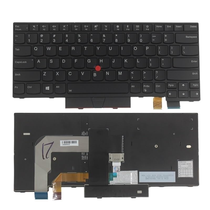 Clavier ordinateur portable Lenovo Thinkpad T480 T470 A485 US Backlit retroeclaire 01HX379
