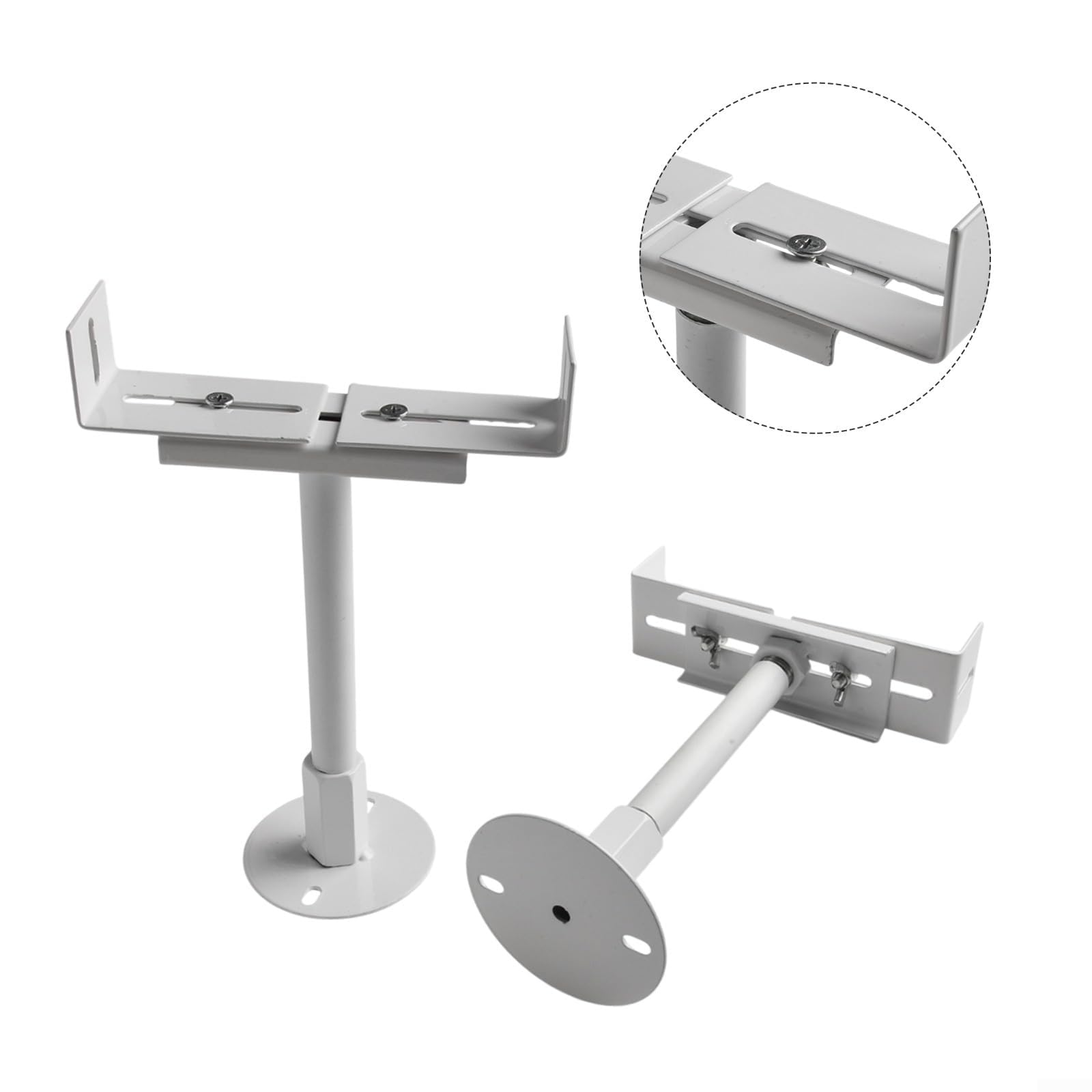 2-częściowy wspornik grzejnika z regulacją wysokości, wykonany z aluminium, do stabilnego montażu grzejników żeliwnych (regulowany 11-16 cm)