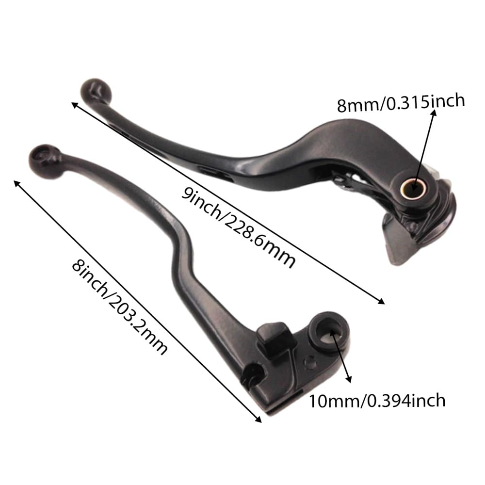 Baceyong Set di leve freno e frizione per moto Kit di montaggio maniglia per moto Compatibile con Suzuki GSX-R 600/750 2006-2012 Sinistra e Destra Nero