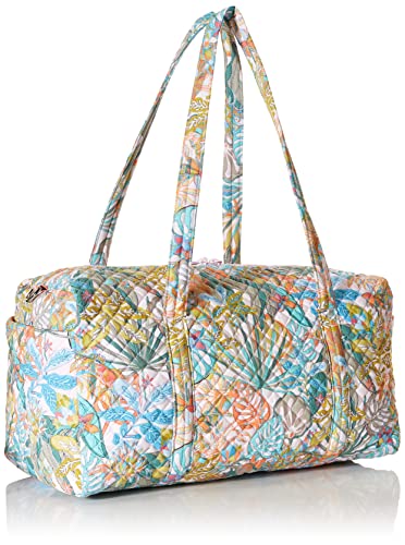 Vera Bradley Women's Medium Travel Duffel Bag, Rain Forest Canopy-Recycled Cotton, One Size