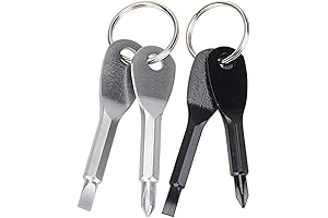 4PCS Mini Pocket Screwdriver with Keychain for Outdoor