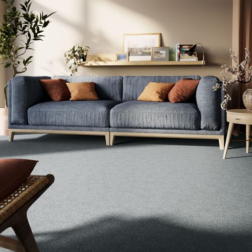 Steffensmeier Teppichboden Cambridge Young Meterware | Auslegware für Kinderzimmer Wohnzimmer Schlafzimmer | Silber, Größe: 100x200 cm