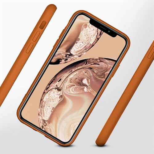 Coque silicone iPhone XR souple marron mat ONEFLOW