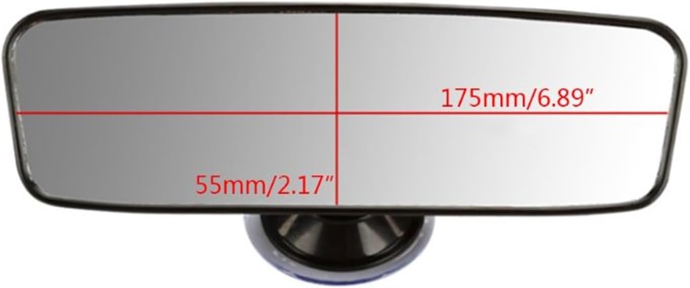 Interior Rearview Mirror 360 ° Rotation-Free Interior Rear View Mirror Suction Rearview For Car Replacement Wing Mirrors